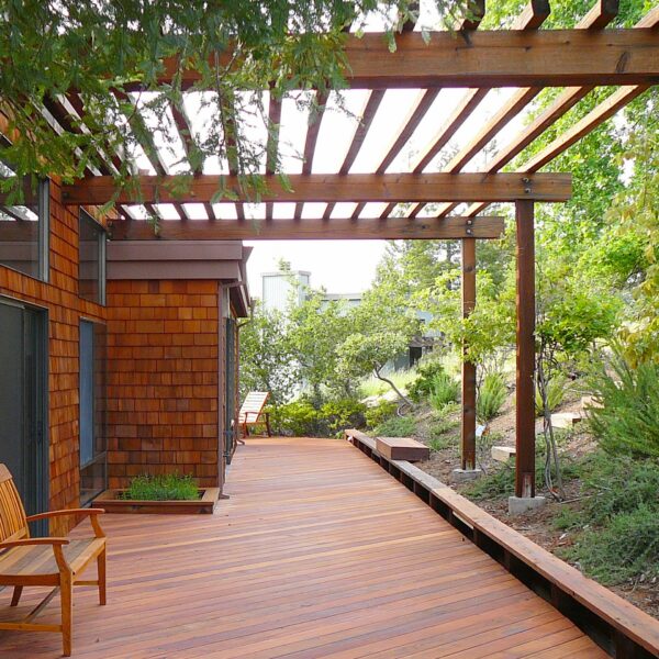 Redwood Deck & Shingle Siding