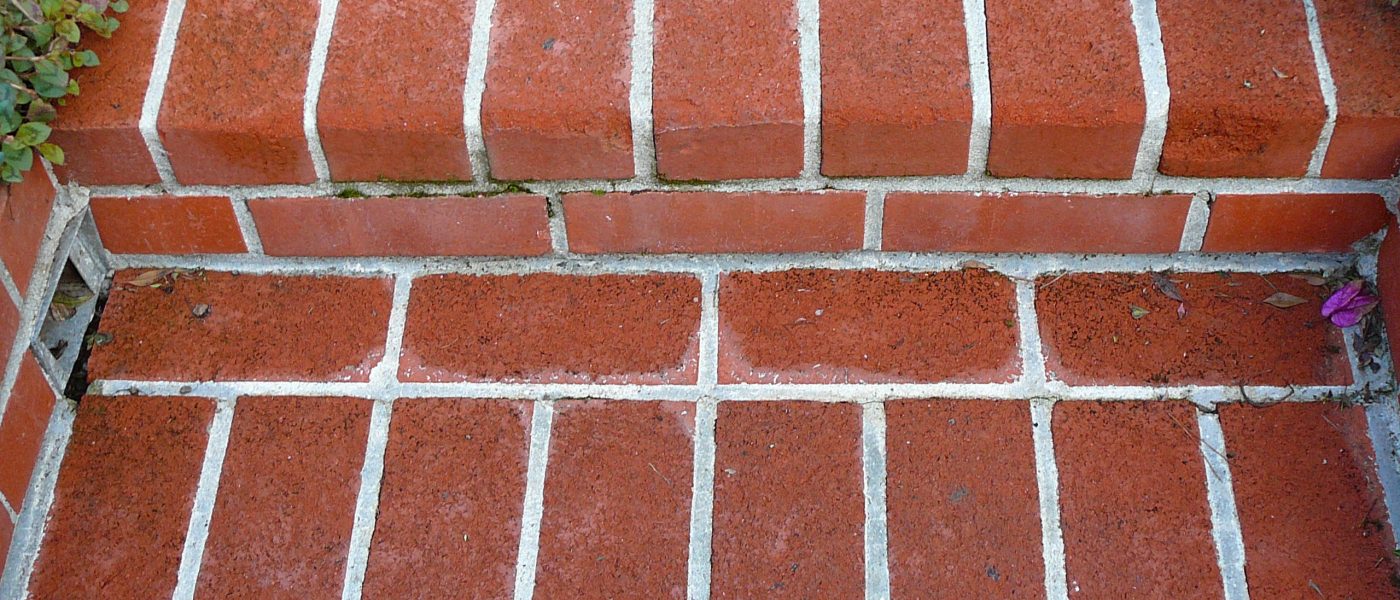 Bricks after pressure washing